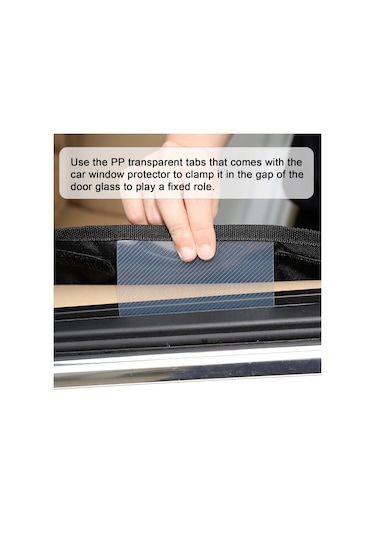 Hallow 2 Paket Köpek Araba Kapı Koruyucusu Su Geçirmez Evcil Siyah