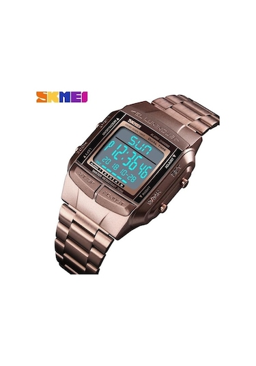 Gümüş Skmeı Spor Saat Erkekler Dijital Saat Elektronik Erkek Saatler Top Marka Lüks Su Geçirmez Erkek Izle Çok Renkli