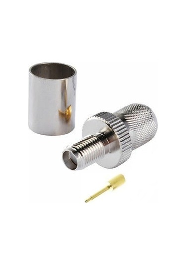 RP SMA RG8-11-165-213-214 LMR400 Dişi Sıkmalı Crimp Kablo Konnektörü