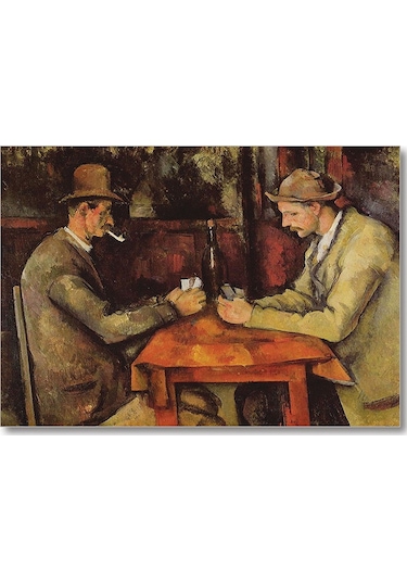 Cakasepetim Kagit Oynayanlar Paul Cezanne Ahşap Mdf Tablo