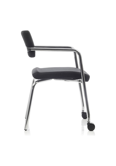 Burosit Bürosit Rabbit Krom Sandalye 2 Tekerlekli