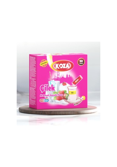 Koza Tek İçimlik Çilek Aromalı Toz İçecek 50'li