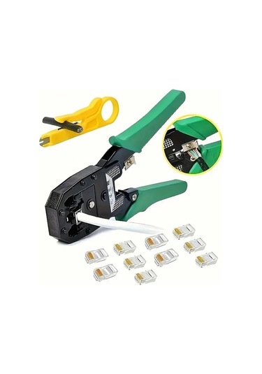 Besthome1 Yüksek Karbonlu Ağ Penessi Tel Soyma Aleti, Telefon/ethernet Kabloları İçin Multifonksiyonlu