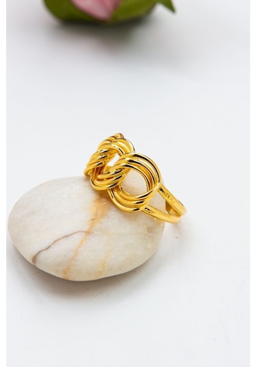 Latif Kuyumculuk 22 Ayar Altın Üçlü Samanyolu Kadın Yüzük Lkyzk1545