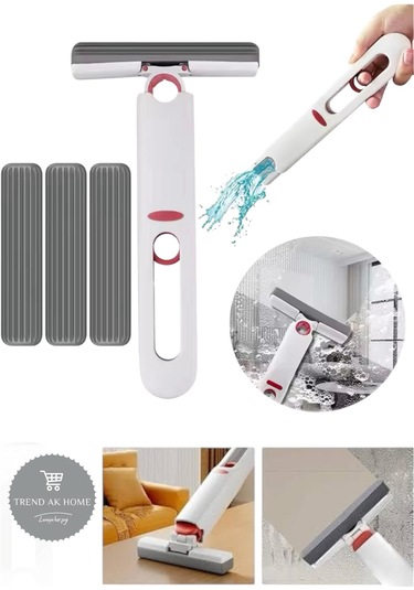 Taşınabilir Mini Mop Kendinden Sıkmalı Mini Temizlik Paspası Mutfak Araba Banyo Camlarda Kullanım