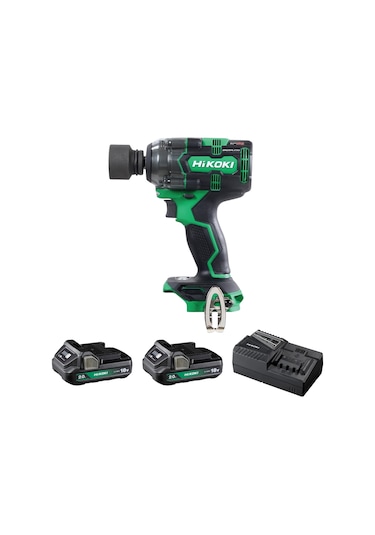 Hikoki WR18DH-2.0 18V/2.0AH 345NM 1/2" Çift Akülü Kömürsüz Şarjlı Darbeli Somun Sıkma Makinesi