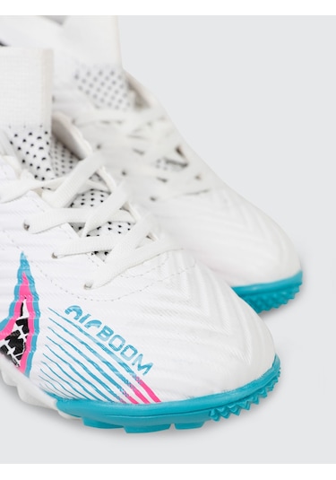 Civil Sport Erkek Çocuk Halı Saha Ayakkabı 31-35 Numara Beyaz-turkuaz Beyaz-turkuaz Beyaz - Turkuaz
