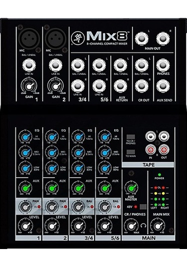 Mackie Mix8 8 Kanal Deck Mikser