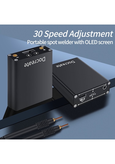 Vkemall Punta Kaynak Makinesi Dh30 Oled Ekranlı El Tipi Nokta Kaynak Makinesi 18650 Dokunmatik Kaynak Siyah