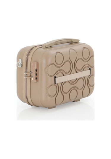 Mçs Polipropilen 3lü Valiz Seti Büyük & Kabin & Makyaj V376 S23sy1000053-set 00026 Şampanya