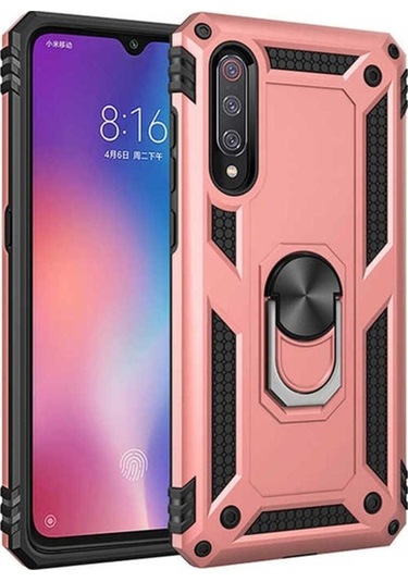 Xiaomi Mi 9 Kılıf Zore Vega Kapak Rose Gold