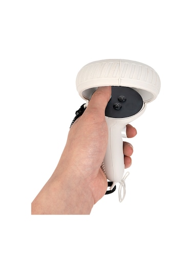 Oculus Quest 2 Vr Aksesuarları İçin 1 Çift Çizilmez Silikon Denetleyici Tutma Kapağı Gamepad Kolu Koruyucu - Beyaz