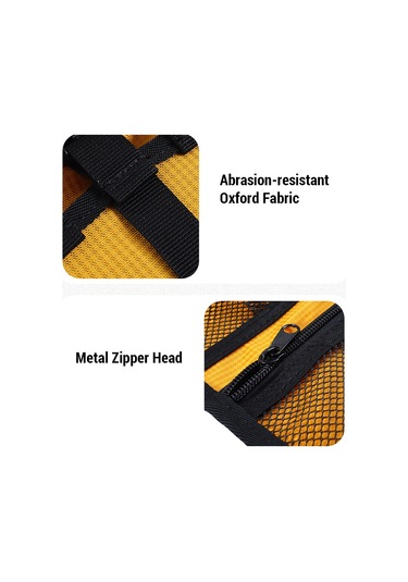 Yifomall Dağcılık İçin Su Geçirmez Çok Amaçlı Çanta, 420d Oksford Kumaş, Klimalar Ve Aletler İçin Bölümlü Saklama, Sarı