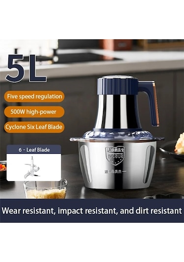 Cbtx 5 Vitesli Paslanmaz Çelik Gıda Parçalayıcı Elektrikli Makine 5 L