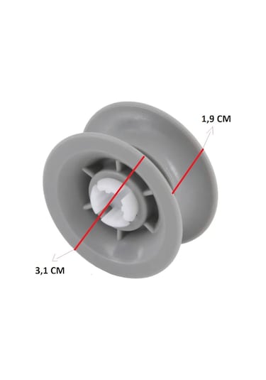 Bosch Uyumlu Bulaşık Makinesi Sepet Tekerleği Üst Teker 8 Adet - 258264233