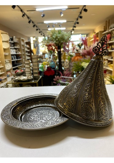 Osmanlı Büyük Böy Kap Eskitme Gümüş