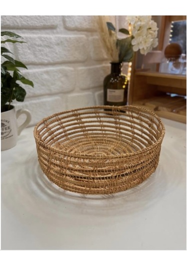 4 Lü Bambu Örgü Sepet