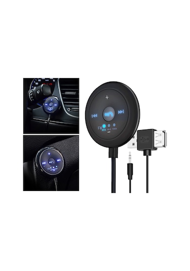 Suntek 2'si 1 Arada Fm Bluetooth 5.0 Verici Alıcı Aux Ses