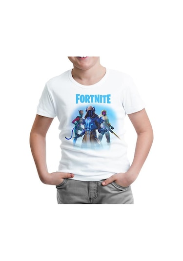 Lord Tshirt Fortnite - Ice King Beyaz Çocuk Tshirt