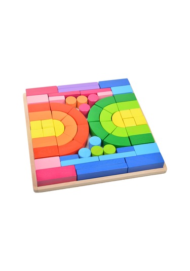 Wood&Joy Geometrik Ahşap Blok Seti