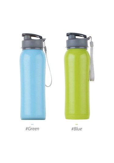 Padalink 750ml Paslanmaz Çelik Spor Su Bardağı, İç Mekan Ve Dış Mekan Kullanıma Uygun, Damlacık Önleyici Kapak Ve Nilon Askı İle Taşınabilir Çok Renkli