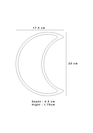 Mermer Desenli Beton Sunum Tepsisi Hilal Şeklinde Servis Sunum Tabağı Sunumluk