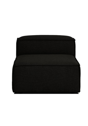 Mode Soft Orta Modül 27 Koyu Antrasit Keten Kumaş Dairenize Tesl Siyah