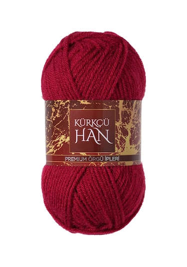 Kürkçü Han Dekor 100gr 100m El Örgü İpi Koyu Pembe