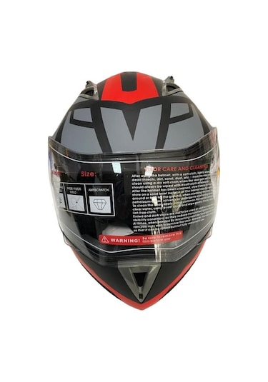 Jk20 Çene Açılır Güneş Vizörlü Motosiklet Kask Kırmızı