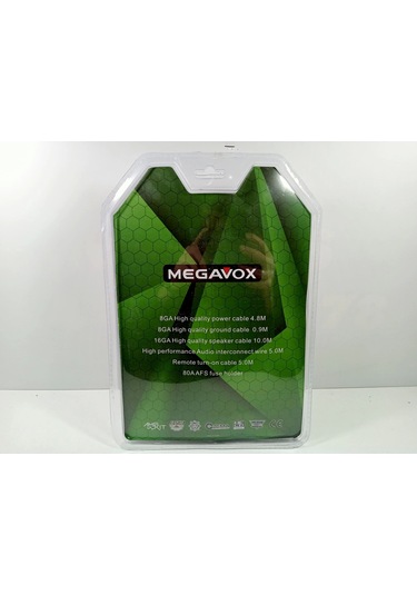 Megavox 8ga Amfi Kablo Seti Kaliteli Profesyonel Anfi Kablosu Seti 8ga