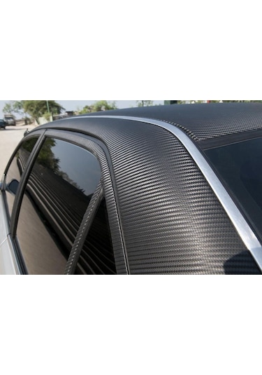 Siyah Karbon Kaplama Folyo - Hava Kanallı 152Cm X 50Cm