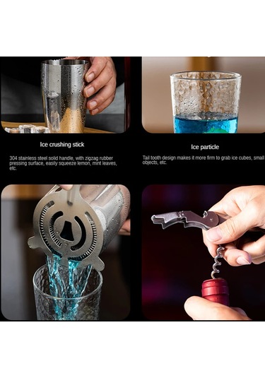 Yüksek Kalite Paslanmaz Çelik Kokteyl Çalkalayıcı Mikser Şarap