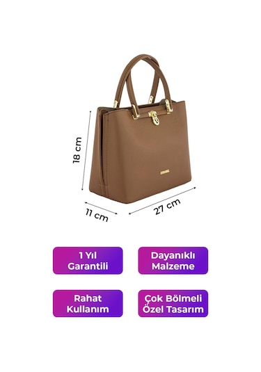 Kriste Bell Kadın Çanta Süet Taba 7190