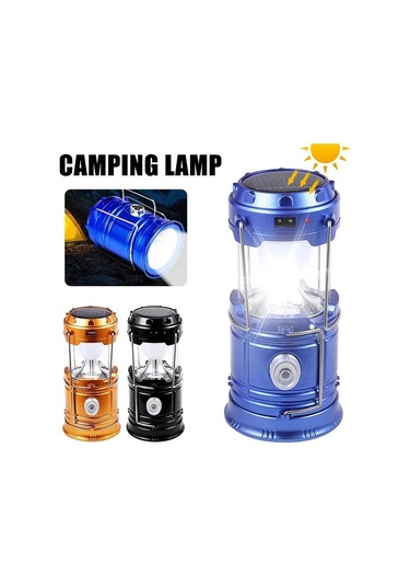 Güneş Çok Fonksiyonlu El Kamp Lambası Çadır Lambası Led
