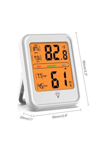 Fortunelane Endüstriyel Hassas Termometre Ve Nem Ölçer - Geniş Ekranda Ev Tipi Hava İstasyonu