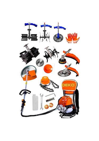 Deko DYN20X1 Sırt Tipi Tırpan + Toprak Çapa Ve Eşeleme Seti 2 Adet