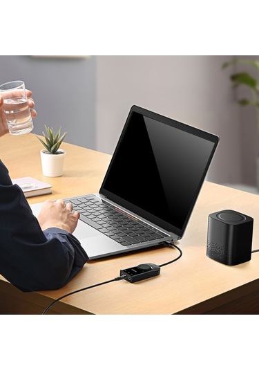 Ebitda Ugreen 50599 Usb Ses Adaptörü 3.5mm Mic 1m, Harici Ses Kartı, Trrs Ctıa Destekli