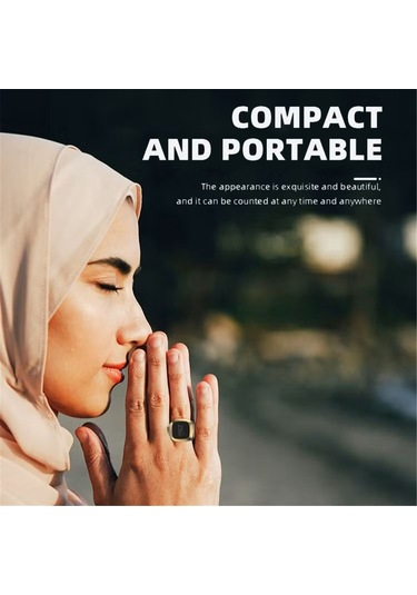 Dofolink Dokunmatik Sayım Akıllı Yüzük - Oled Ekranlı, Su Geçirmez, Otomatik Kilitleme, Kolay Şarj, Boyutu Ayarlanabilir Zihniyeti Sayıcı