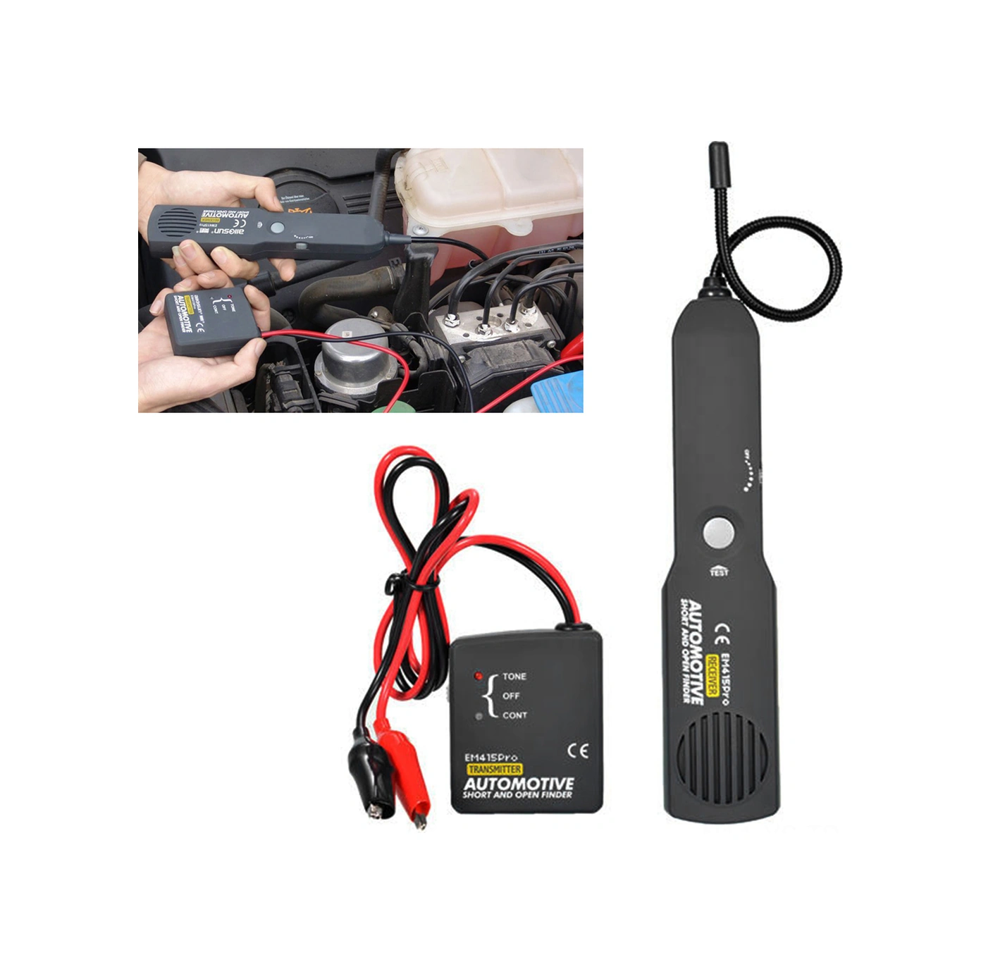 Yunboo Otomatik Kabloları Takip Etme Aracı - Kısa Devre Ve Açık Devre Tespiti, 6-42v Dc, Elektrik Sistemi Tanı, Tahta/traktör/bot Uyumlu