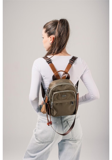 Ççs Kadın 18024 Sırt Ve Omuz Çantası Yeşil