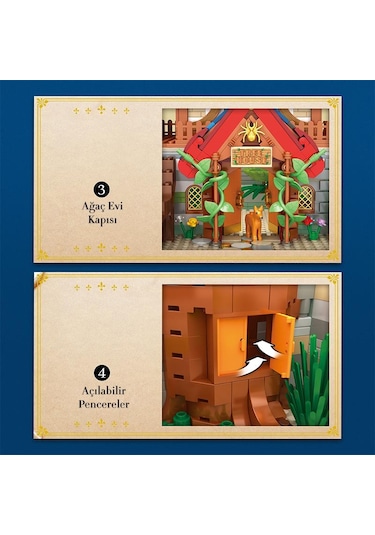 Reobrix 66008 Ağaç Evi Yaratıcı Yapı Blok Seti Building Blocks Tree House - 2566 Parça