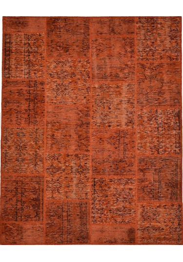 Patchwork El Dokuma Anadolu Halısı – Spring (424935546) Kiremit