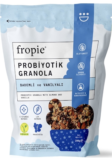 Fropie Probiyotik Granola - Badem & Vanilya 200 G