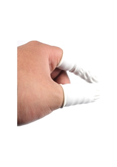 Su Geçirmez Dayanıklı Kaymaz Anti Statik Parmak Uçları Eldiven Kauçuk Parmak Karyolası 50