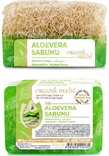 Doğal Kabak Lifli Aloe Vera Sabunu 120 Gr