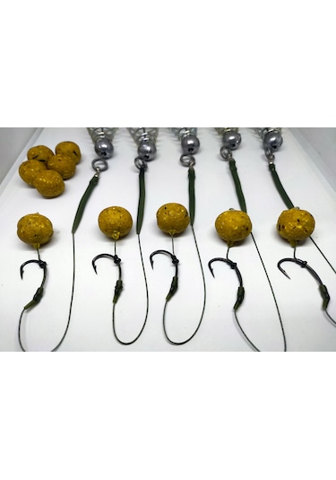 30 Gr Yaylı Boili Rig Takımı 5 Adet Yedek Boili 5'li Set