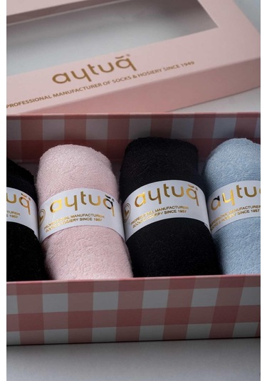 Aytuğ Kadın Modal Patik Çorap 5 Çift Özel Kutulu 4 Renk 33241