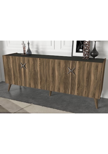 Dekorister Exclusive Wood Konsol Ceviz-Antrasit