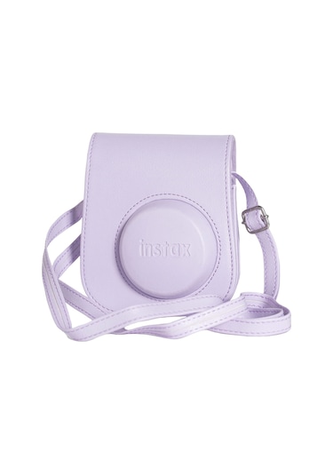 Fujifilm Instax Mini 12 Fotoğraf Makinesi + 10'lu Film + Mini Albüm + Deri Kılıf Seti Lila