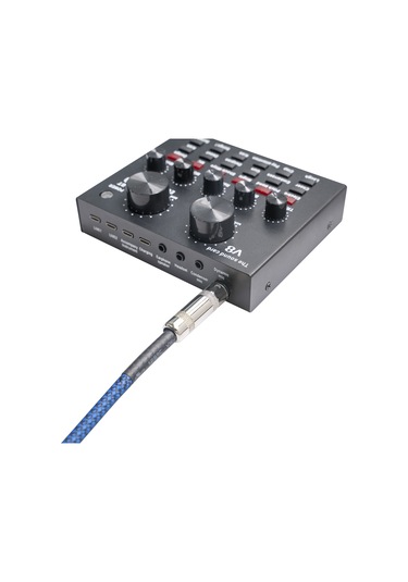 Sones Tc048bl 6,35 Mm Fiş Erkek - Erkek Elektrik Gitar Mono Ses Kablosu, Uzunluk: 1,8 M